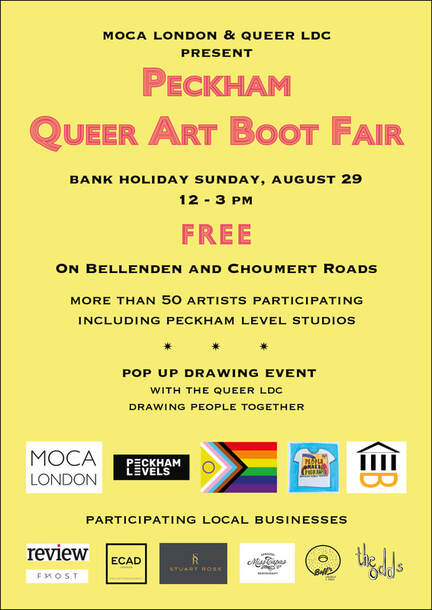Queer Art Boot Fair poster miles coote